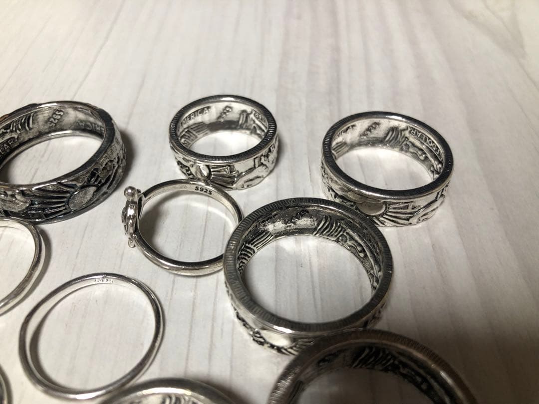 遺品整理　まとめ売り　アクセサリー　リング　シルバー　未検品　遺品整理