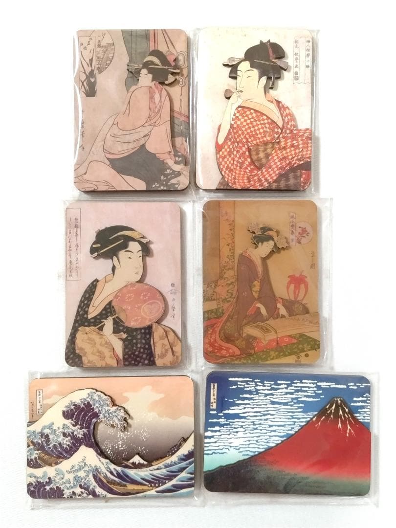 浮世絵 グッズ まとめ売り 歌麿 写楽 北斎 広重 マグネット トランプ など