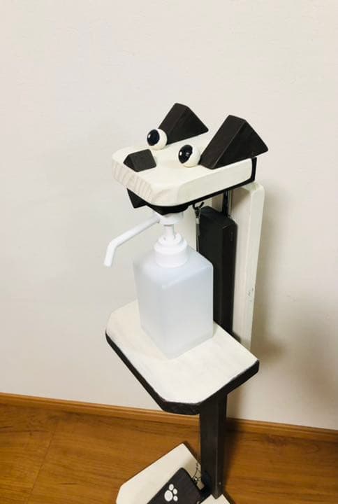 木製スプレースタンド足踏み式　アニマル