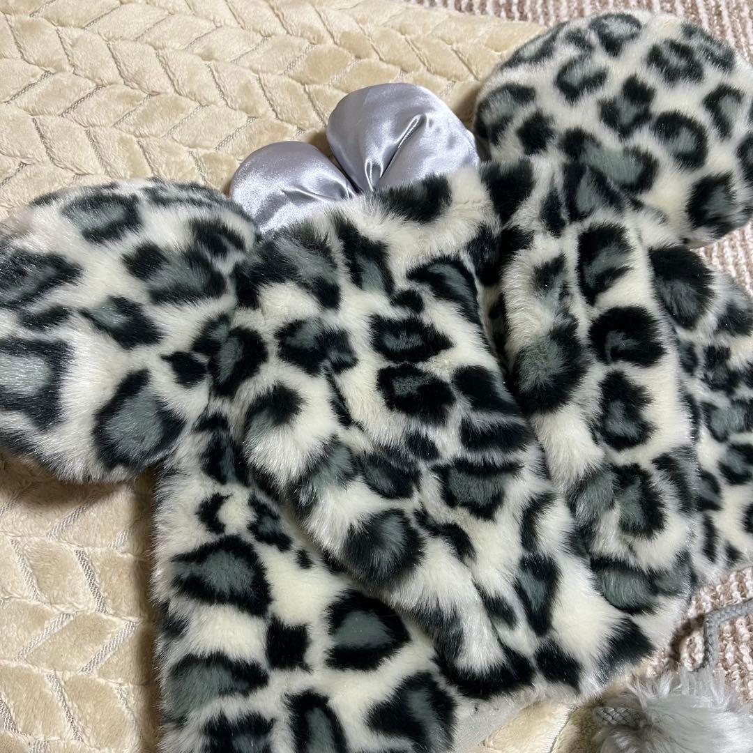 ディズニーリゾート　レオパード　ヒョウ柄　ミニー　ファンキャップ