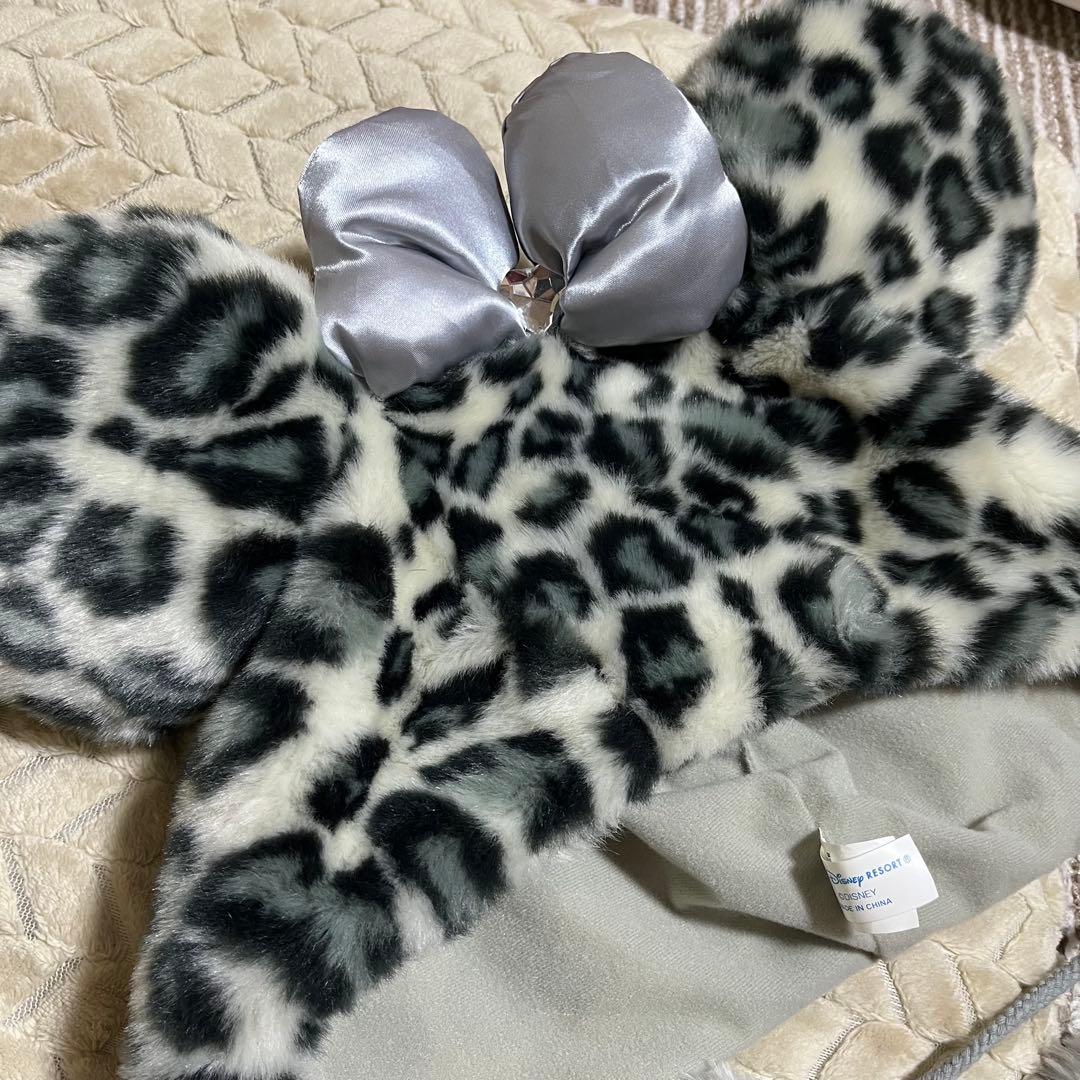 ディズニーリゾート　レオパード　ヒョウ柄　ミニー　ファンキャップ