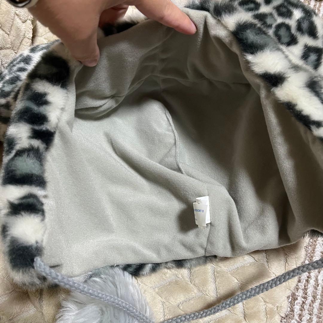 ディズニーリゾート　レオパード　ヒョウ柄　ミニー　ファンキャップ