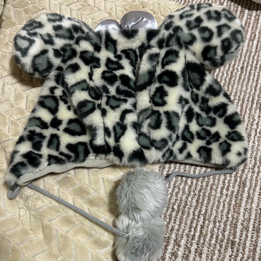 ディズニーリゾート　レオパード　ヒョウ柄　ミニー　ファンキャップ