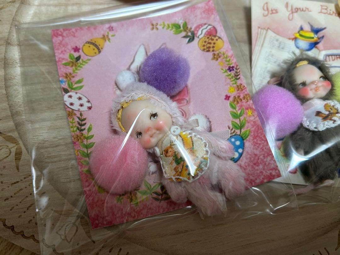 作家様 ミニチュアドール ねずみ ベビー ハンドメイド 2体セット 未開封