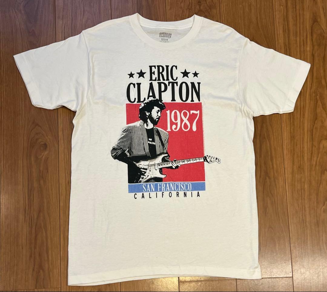 エリック・クラプトン Tシャツ 1987年 サンフランシスコ Aクラシック M