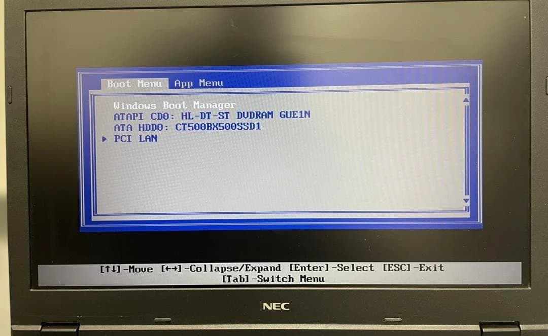 NECノートPC　SSD500GB　03　Core i5