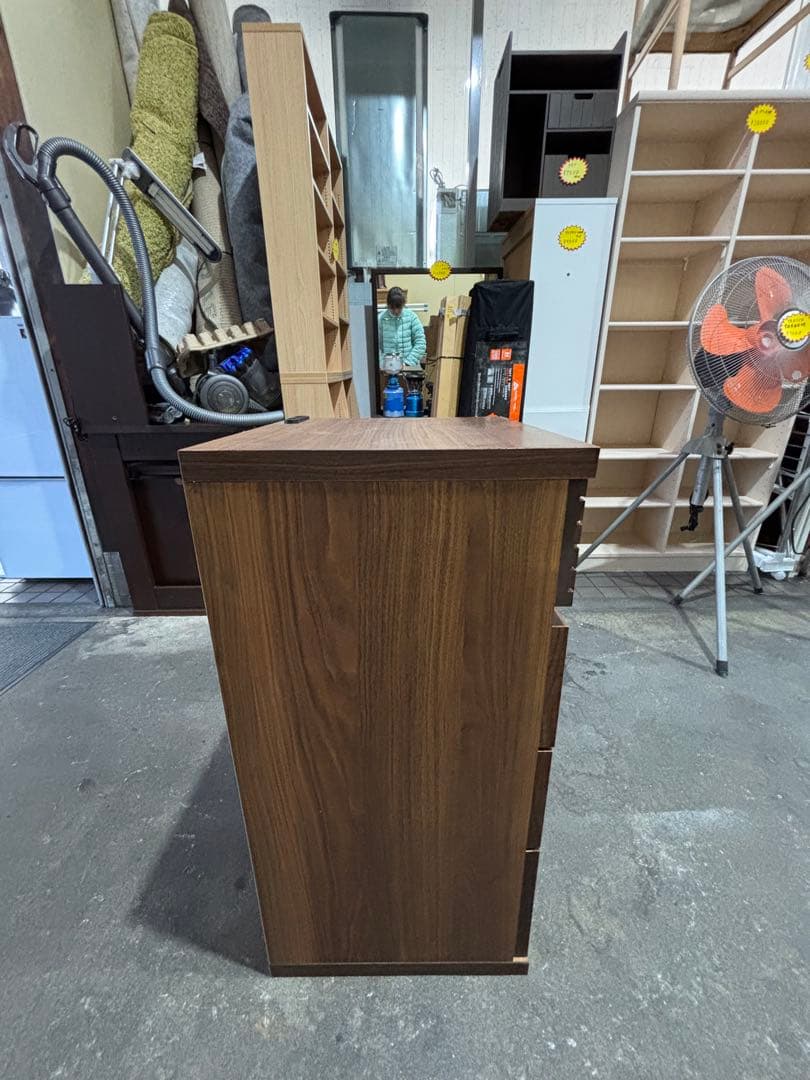 東馬 TOHMA TMテクター 4段 チェスト 洋服収納 ダークブラウン