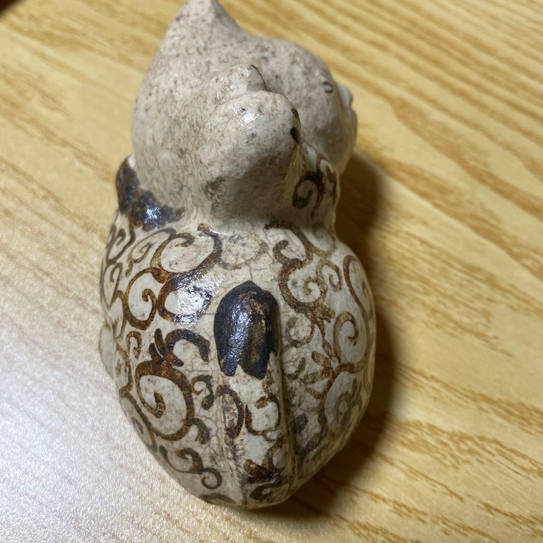 唐草模様招き猫骨董品