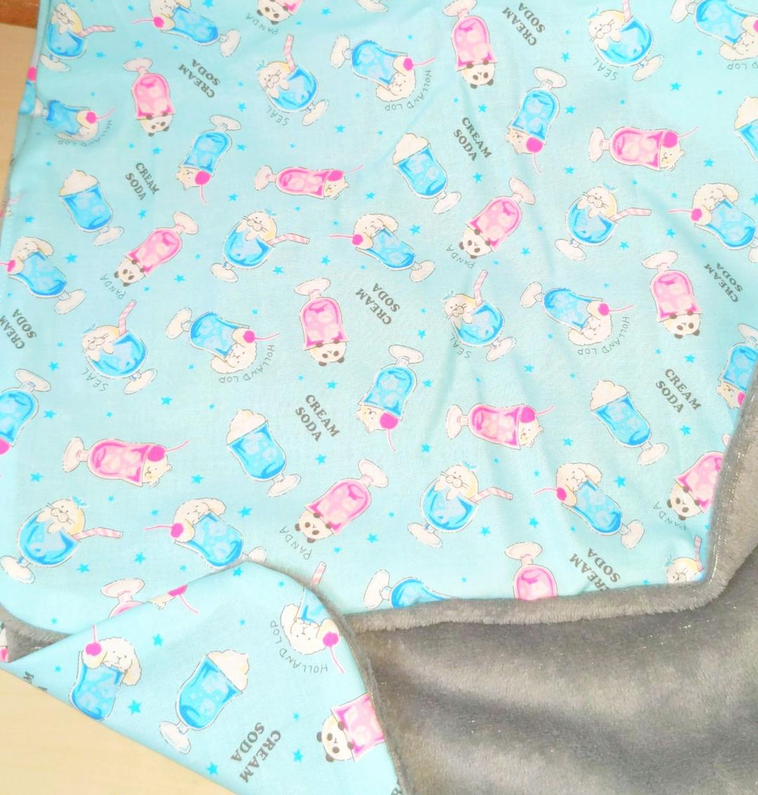 専用♥みかん⭐軽ふわ楽ちん☆マイクロ×コットン♥中バスタオル❤ぱんだソーダ