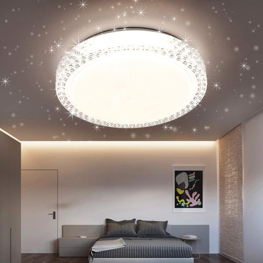 【M2184-74-46】LED シーリングライト 星空効果 6畳