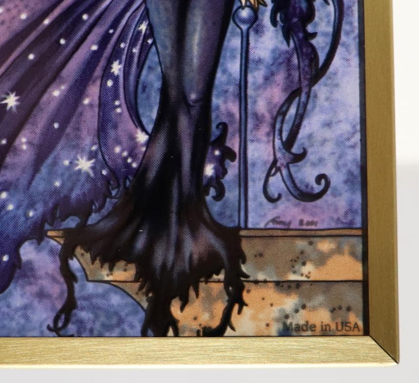 新品 エイミー・ブラウン 星のマントを纏った妖精 ヴィンテージ ステンドグラス