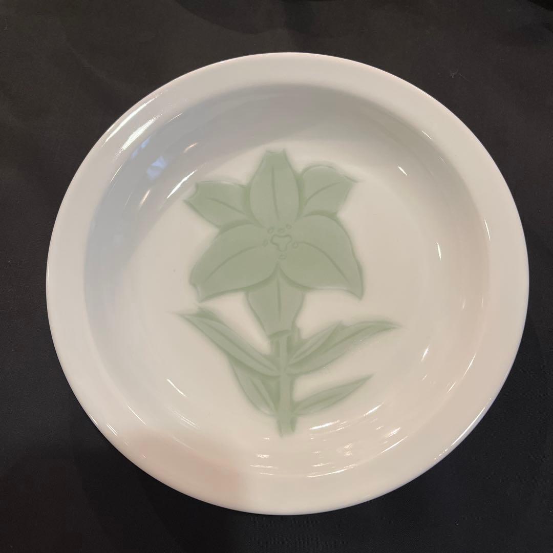 人間国宝　井上萬二【本人作】銘々皿　5客揃い