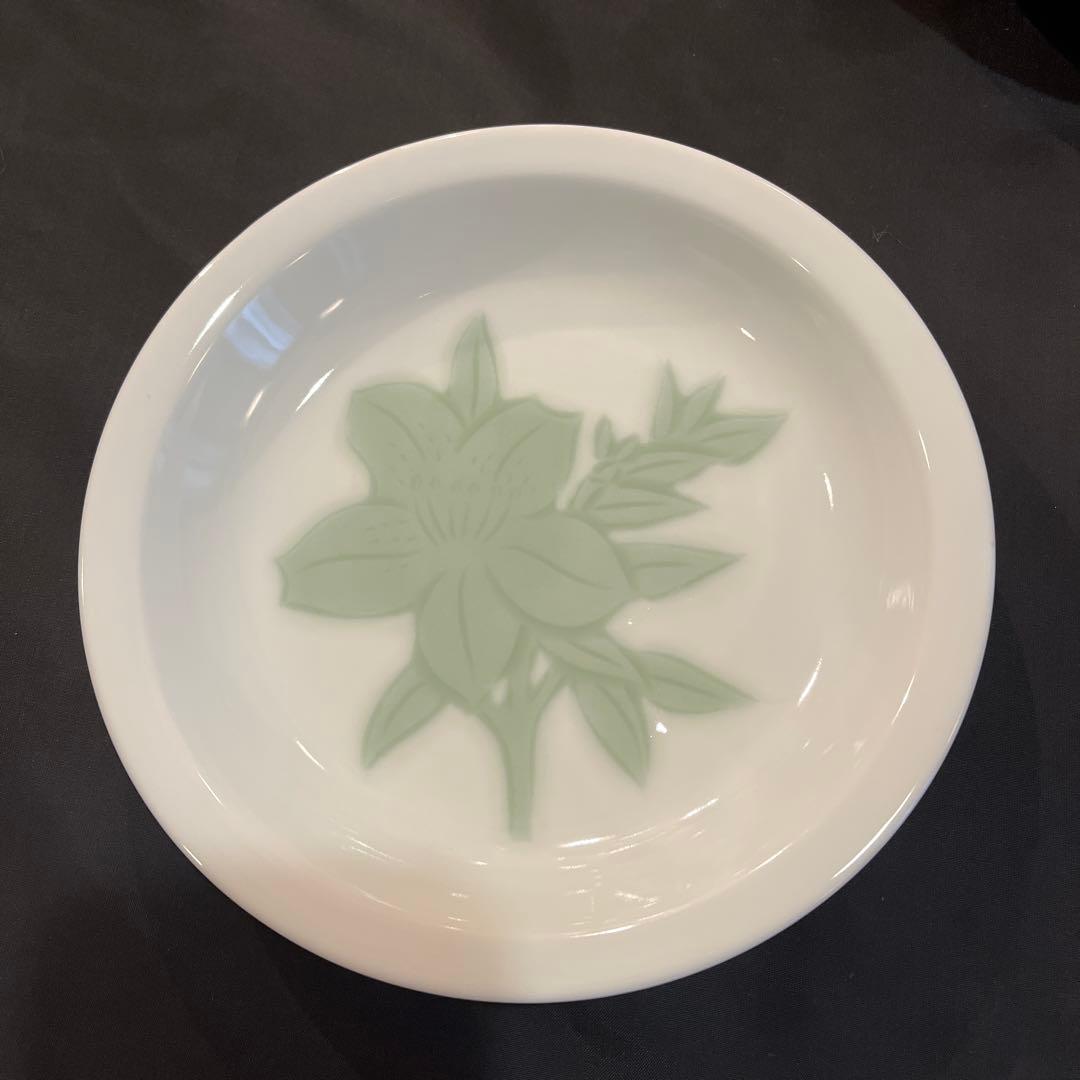 人間国宝　井上萬二【本人作】銘々皿　5客揃い