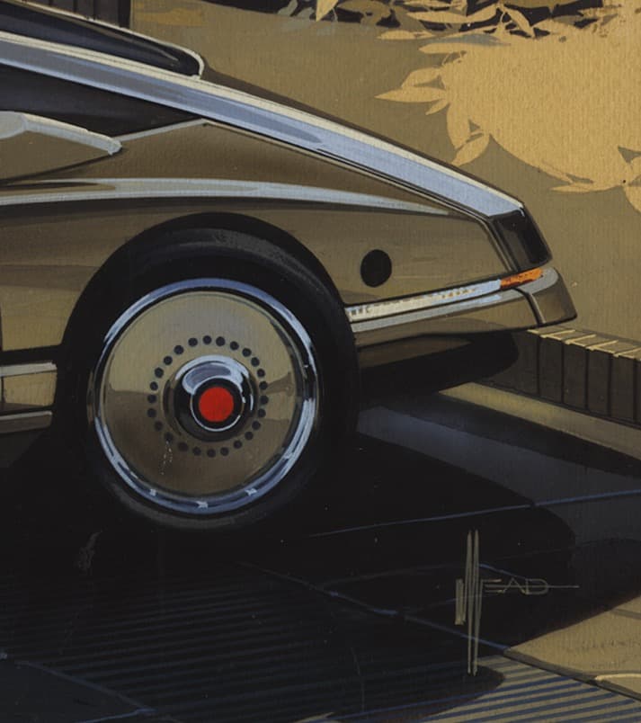 シドミード 複製画 (1977) SINGER Car 新品未開封 No.105