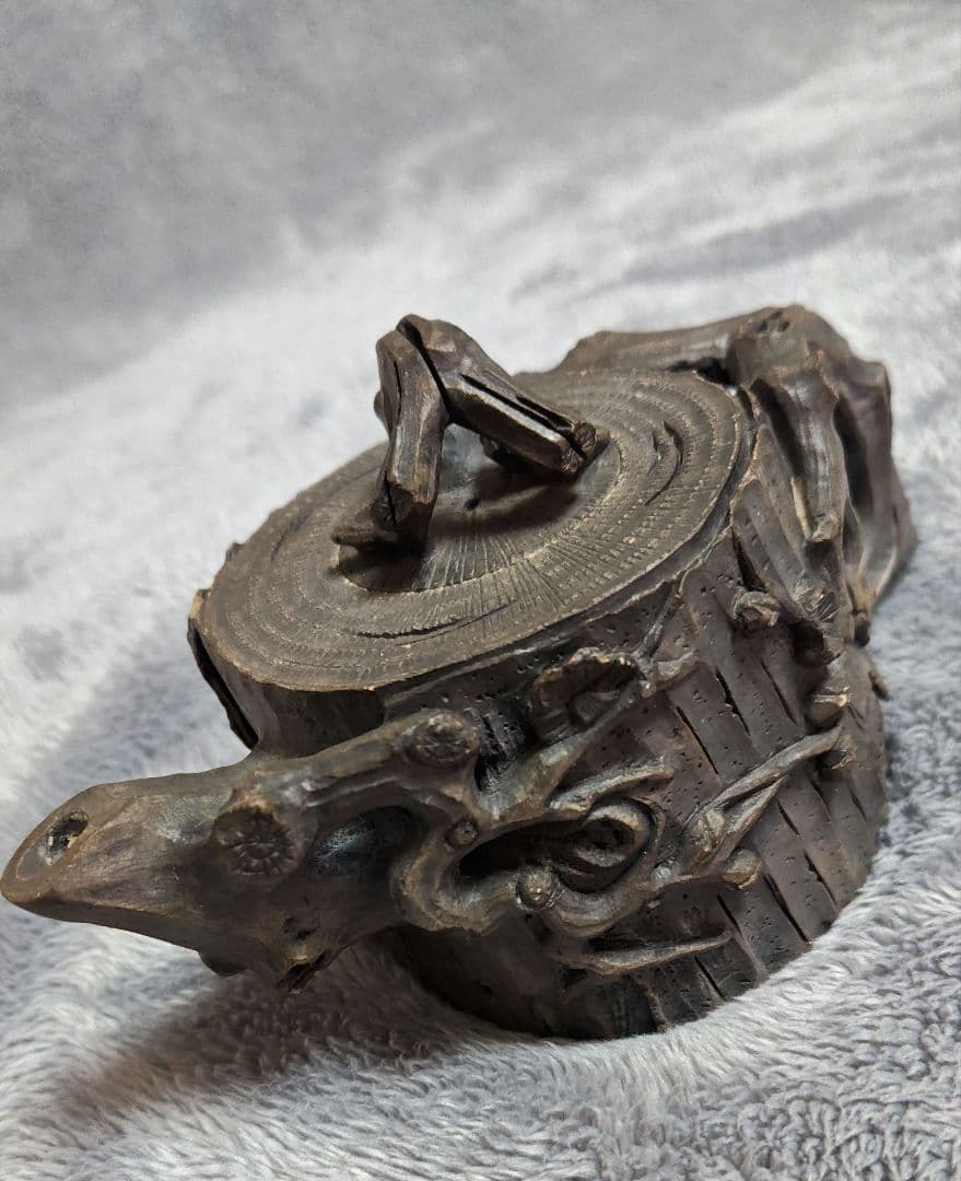 急須 　紫砂名壺　彫刻　中国宜興　茶壺　茶道具　茶器　紫砂　中国美術　中国茶器