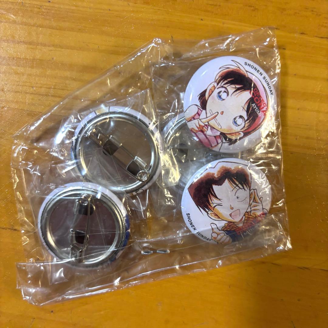 名探偵コナン 缶バッジ 5個セット 少年探偵団　小学館コミックフェア 未開封品