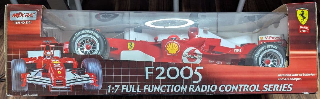 週末Sale シュー◯ッ◯ フェラーリF2005 １/７ 新品未開封動作未確認