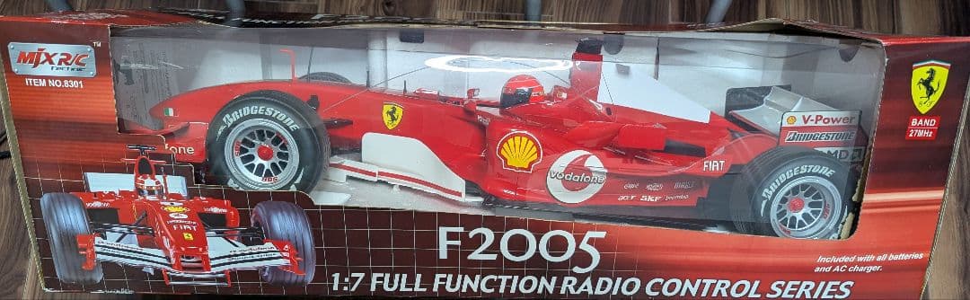 週末Sale シュー◯ッ◯ フェラーリF2005 １/７ 新品未開封動作未確認