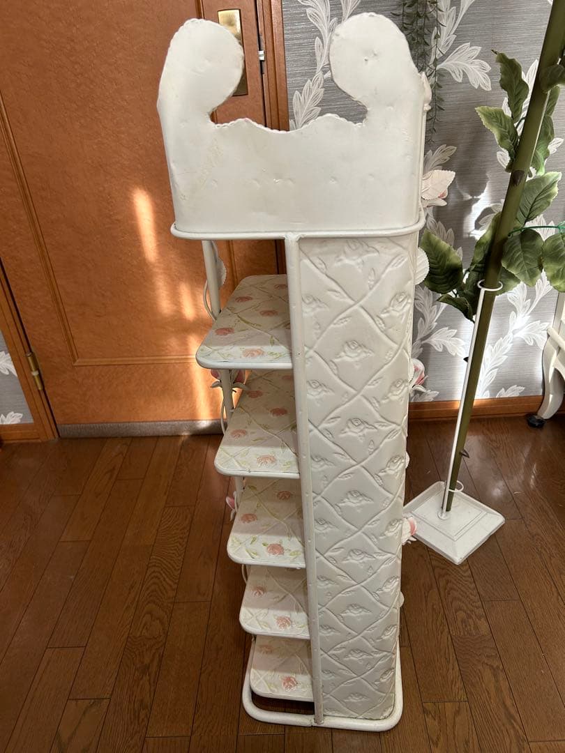 希少品★レトロ エレガントローズアイアンシリーズ　スリッパ＆シューズラック