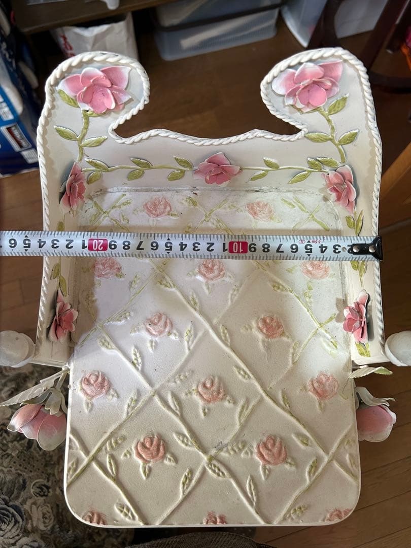 希少品★レトロ エレガントローズアイアンシリーズ　スリッパ＆シューズラック