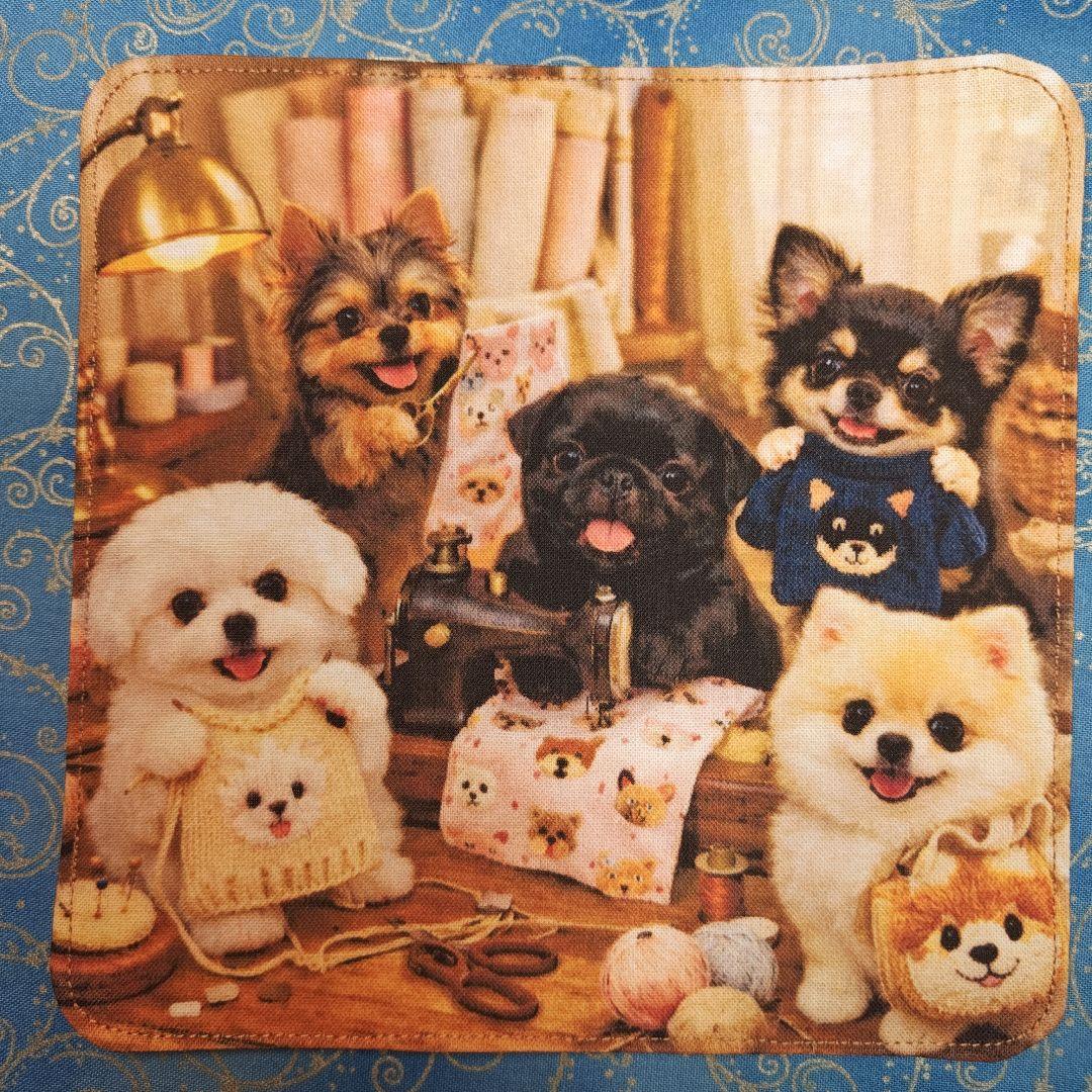 Youretia 　ハンカチ　わんこさん柄2/25