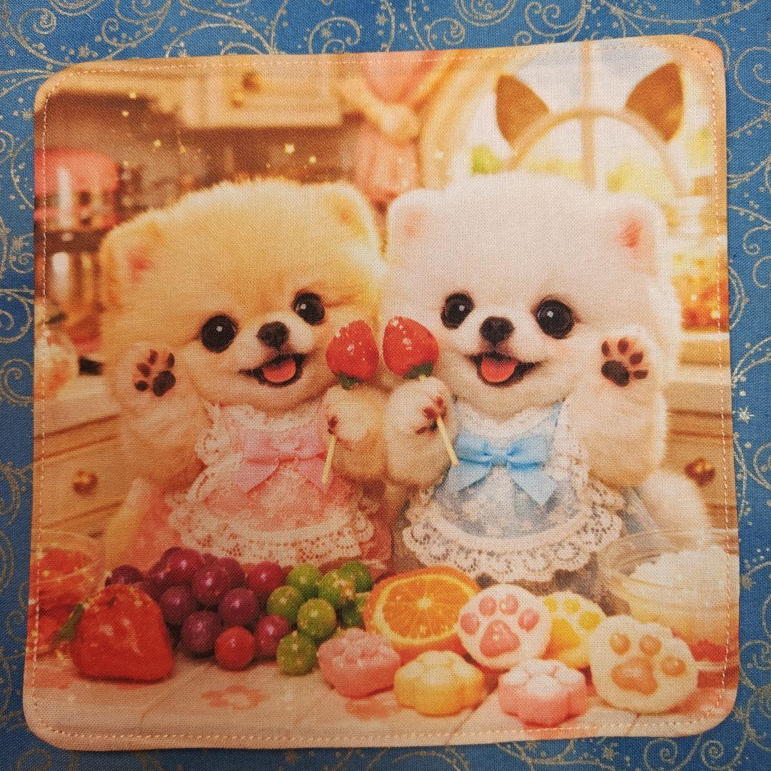 Youretia 　ハンカチ　わんこさん柄2/25