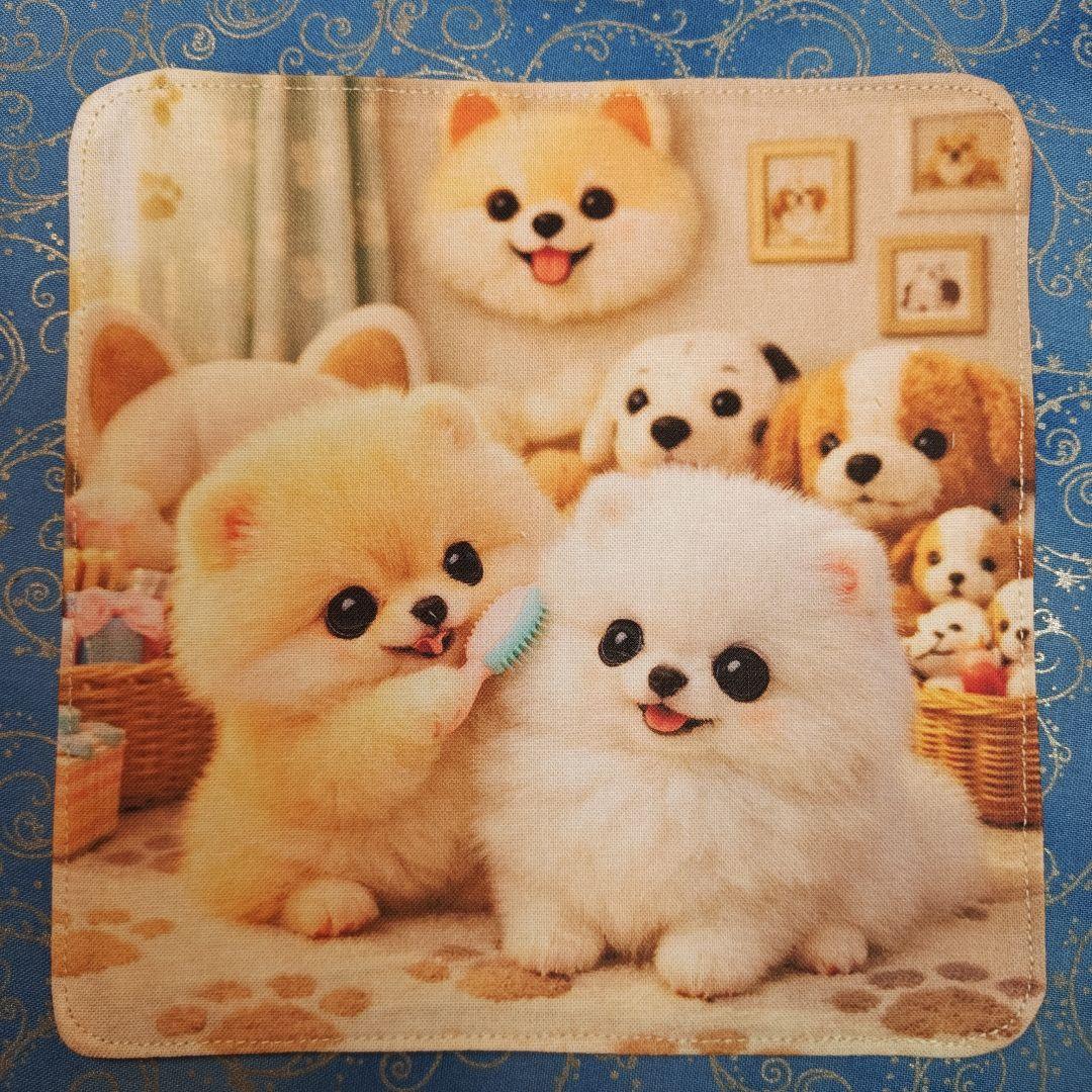 Youretia 　ハンカチ　わんこさん柄2/25