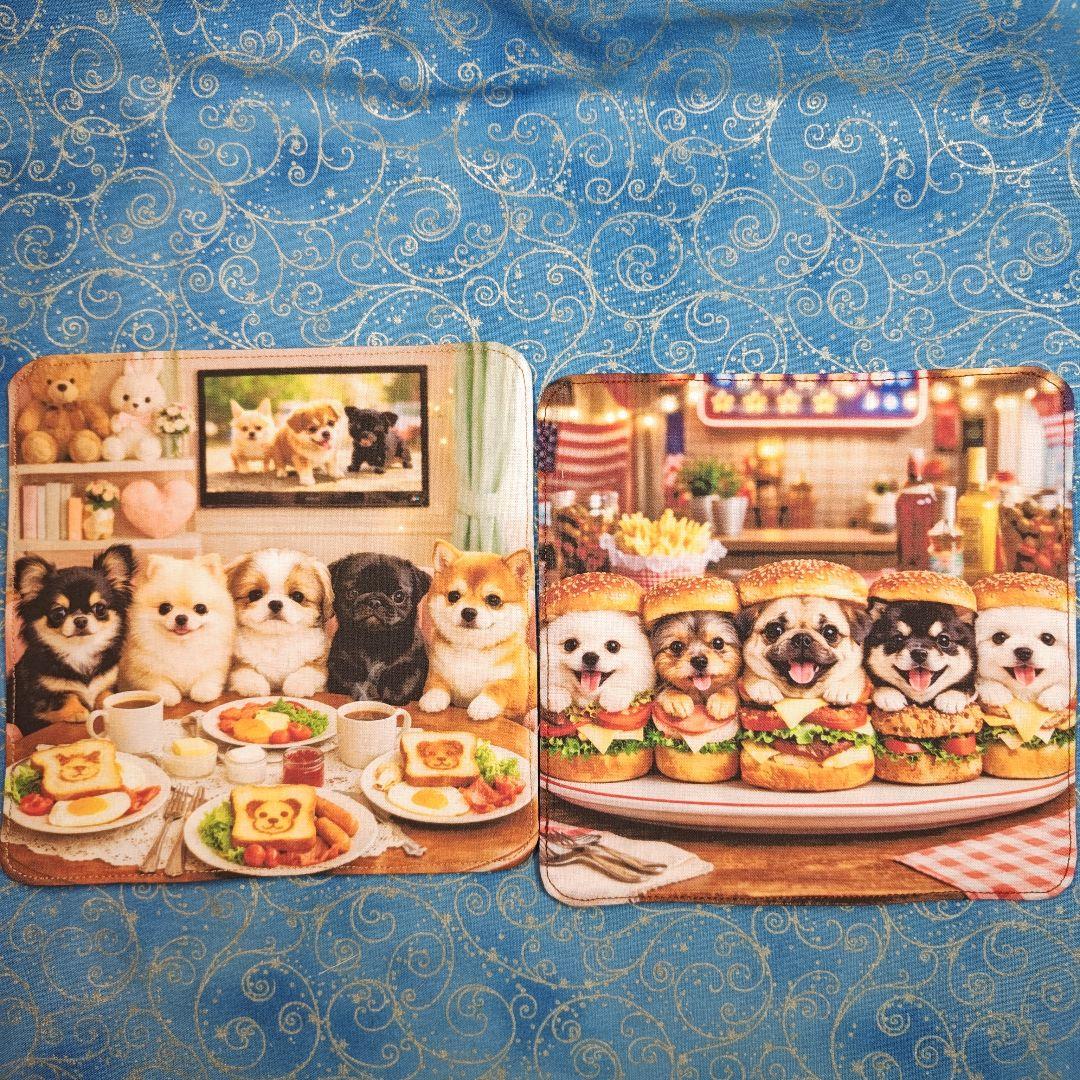 Youretia 　ハンカチ　わんこさん柄2/25