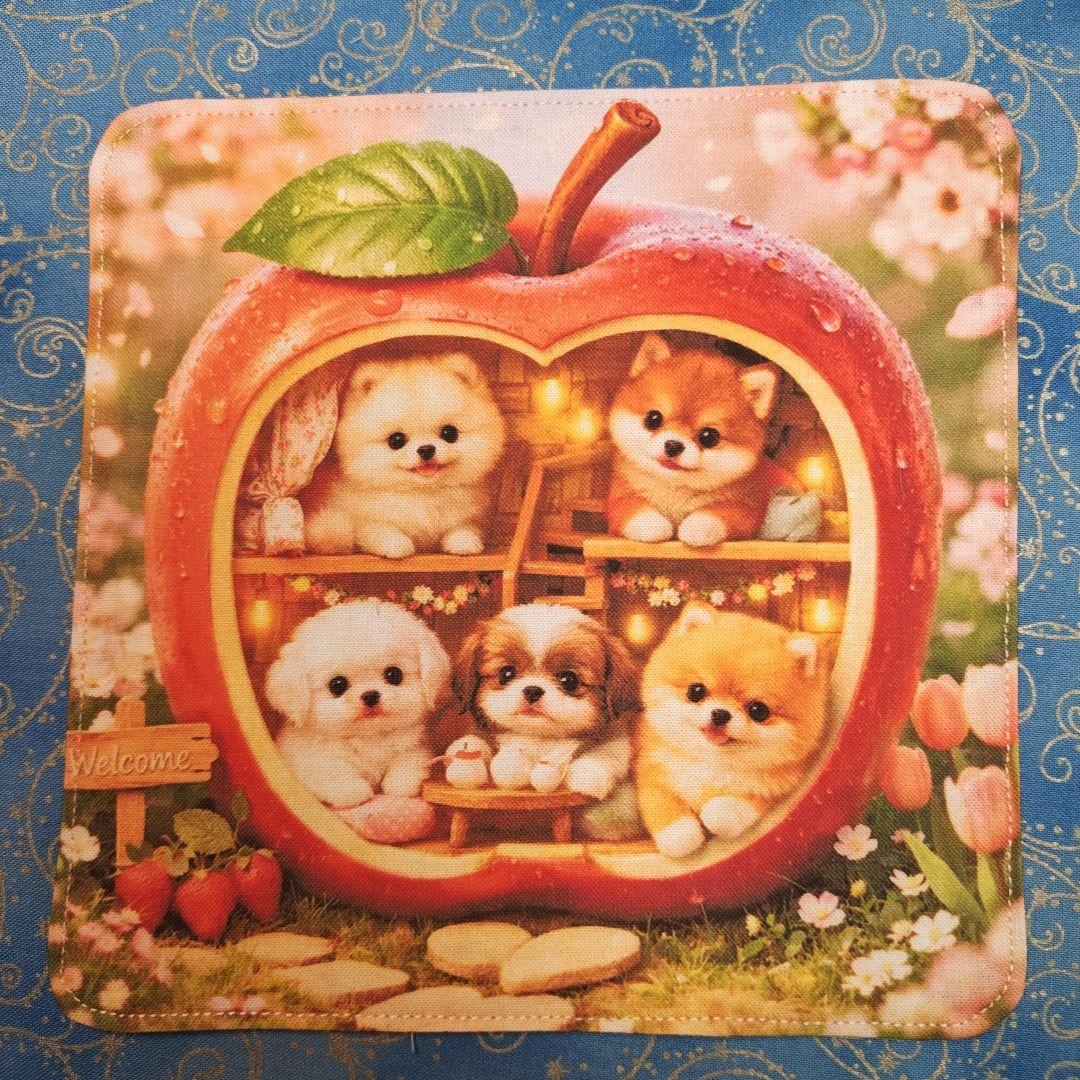 Youretia 　ハンカチ　わんこさん柄2/25