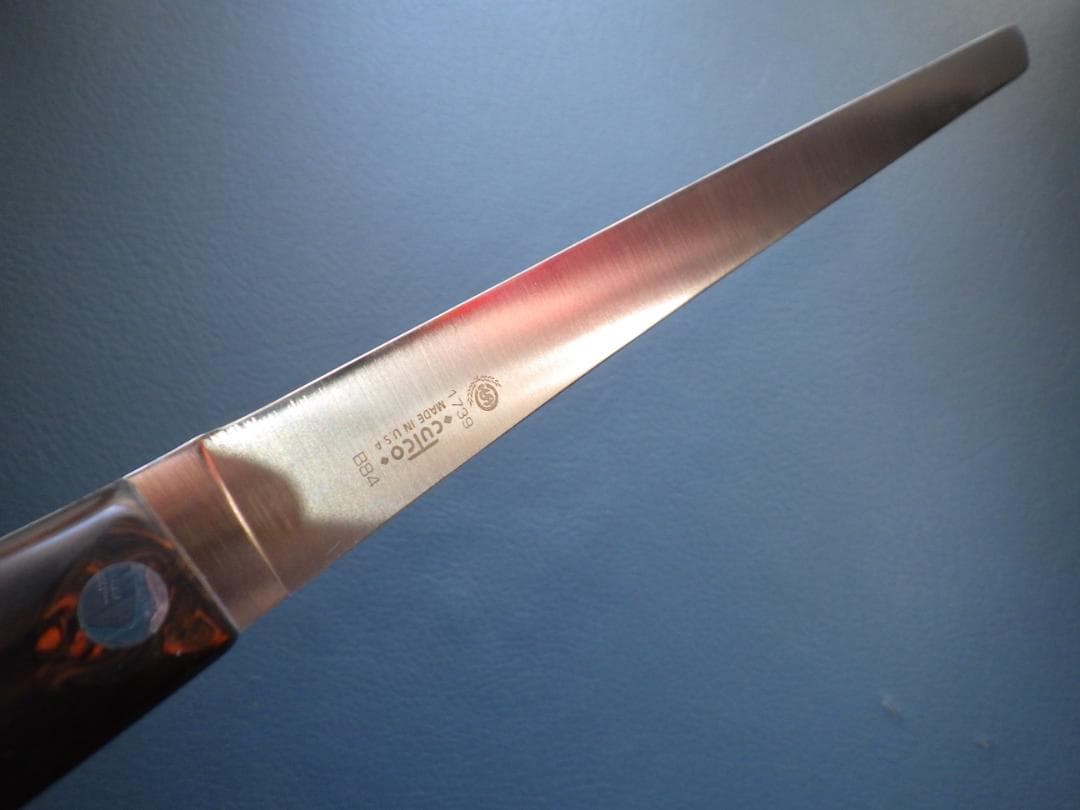 US高級サーモンスライサーナイフ包丁1739★高炭素鋼★ニッケル銀合金リベット