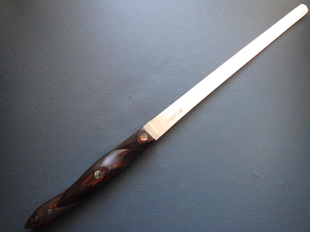 US高級サーモンスライサーナイフ包丁1739★高炭素鋼★ニッケル銀合金リベット