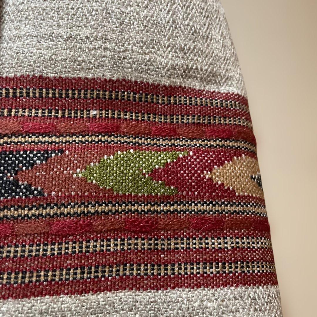 ヤクウール大判ストール　無染色　天然繊維　手織りショール