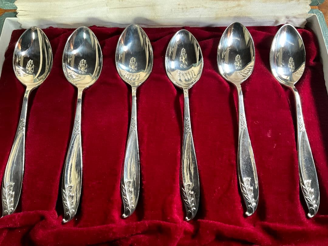 カトラリーセット　スプーン6本　フォーク6本　銀製　シルバー850　126g