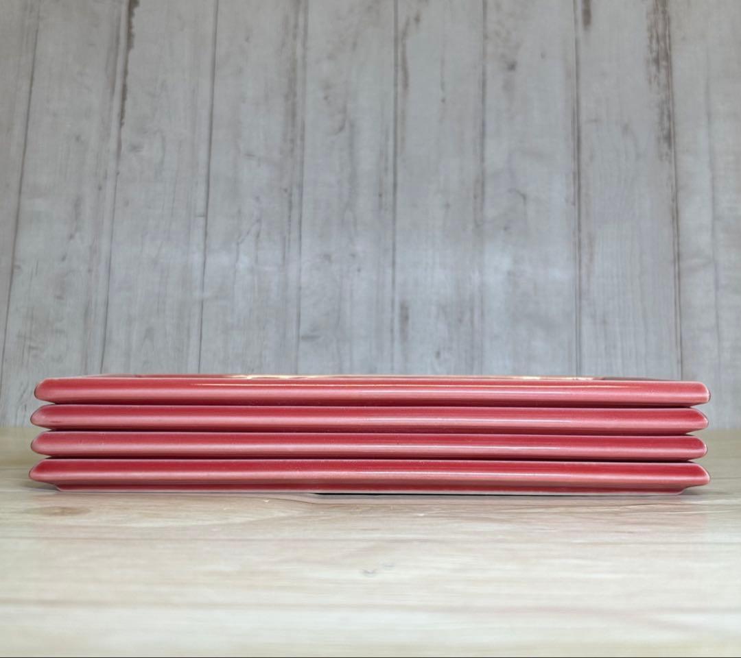 23cm餃子プレート朱微(4枚)