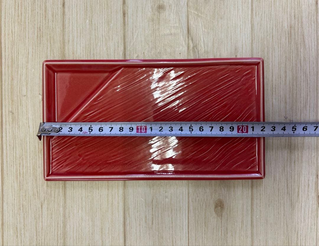 23cm餃子プレート朱微(4枚)