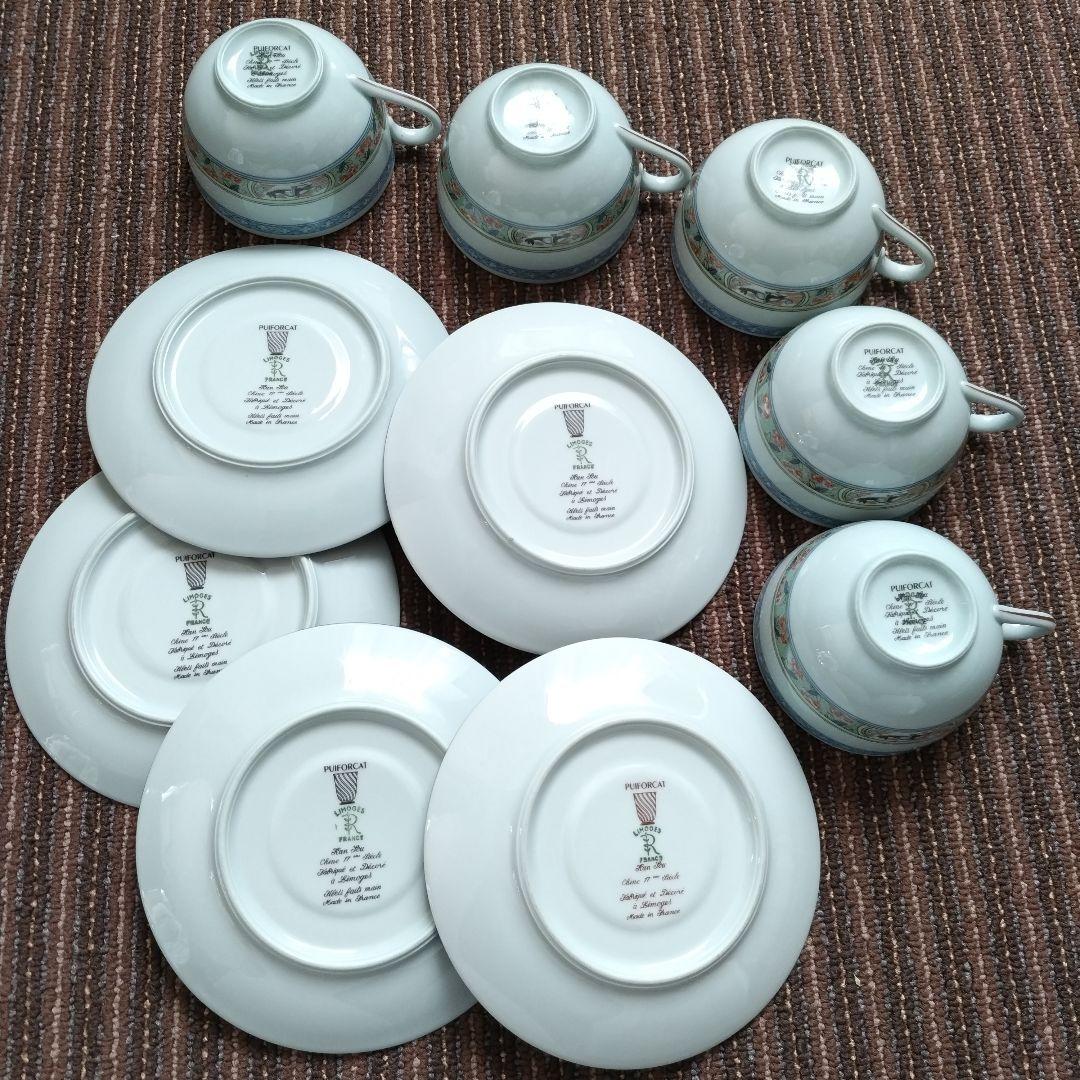 【美品】リモージュ　レイノー　ピュイフォルカ　Kan Sou　C＆S　５客