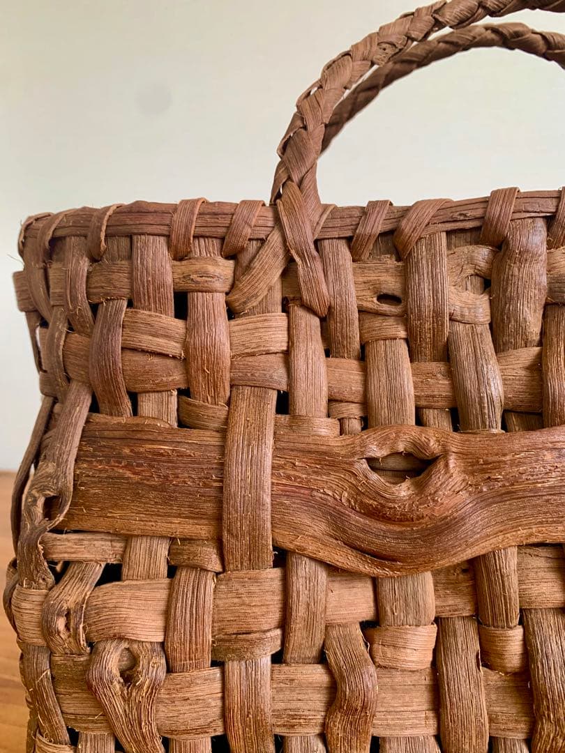 国産山葡萄乱れ編みトートバッグ（小）