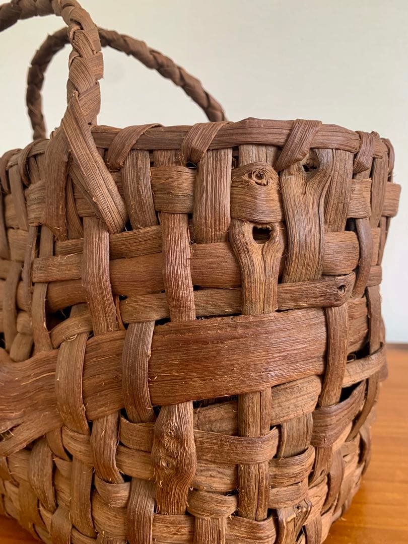 国産山葡萄乱れ編みトートバッグ（小）