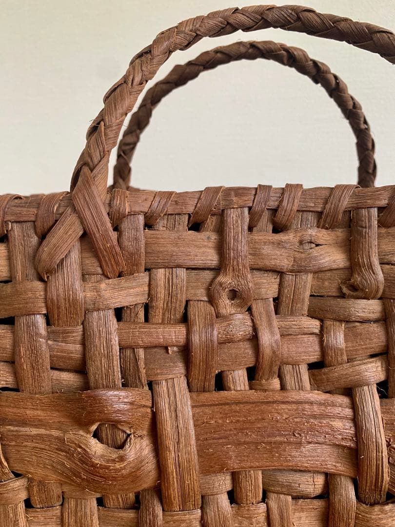 国産山葡萄乱れ編みトートバッグ（小）