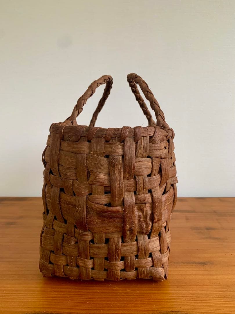 国産山葡萄乱れ編みトートバッグ（小）