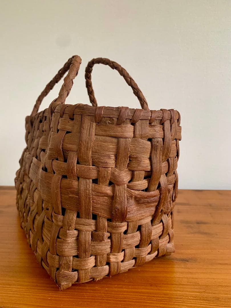 国産山葡萄乱れ編みトートバッグ（小）