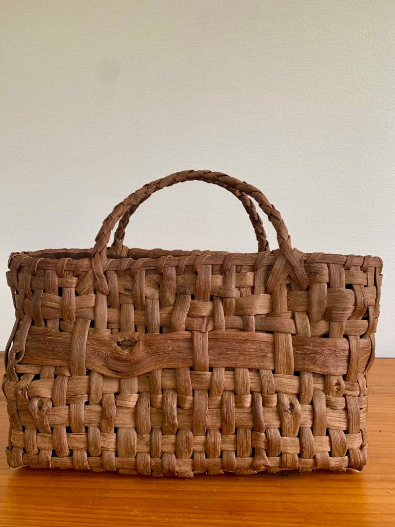 国産山葡萄乱れ編みトートバッグ（小）