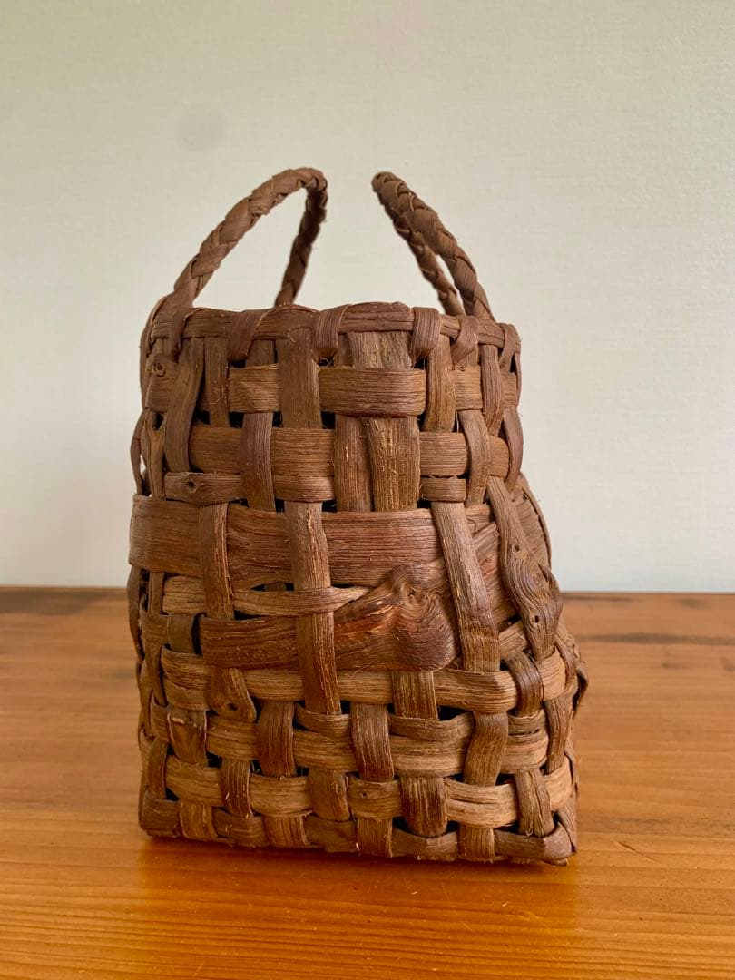 国産山葡萄乱れ編みトートバッグ（小）