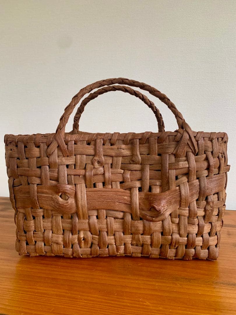 国産山葡萄乱れ編みトートバッグ（小）