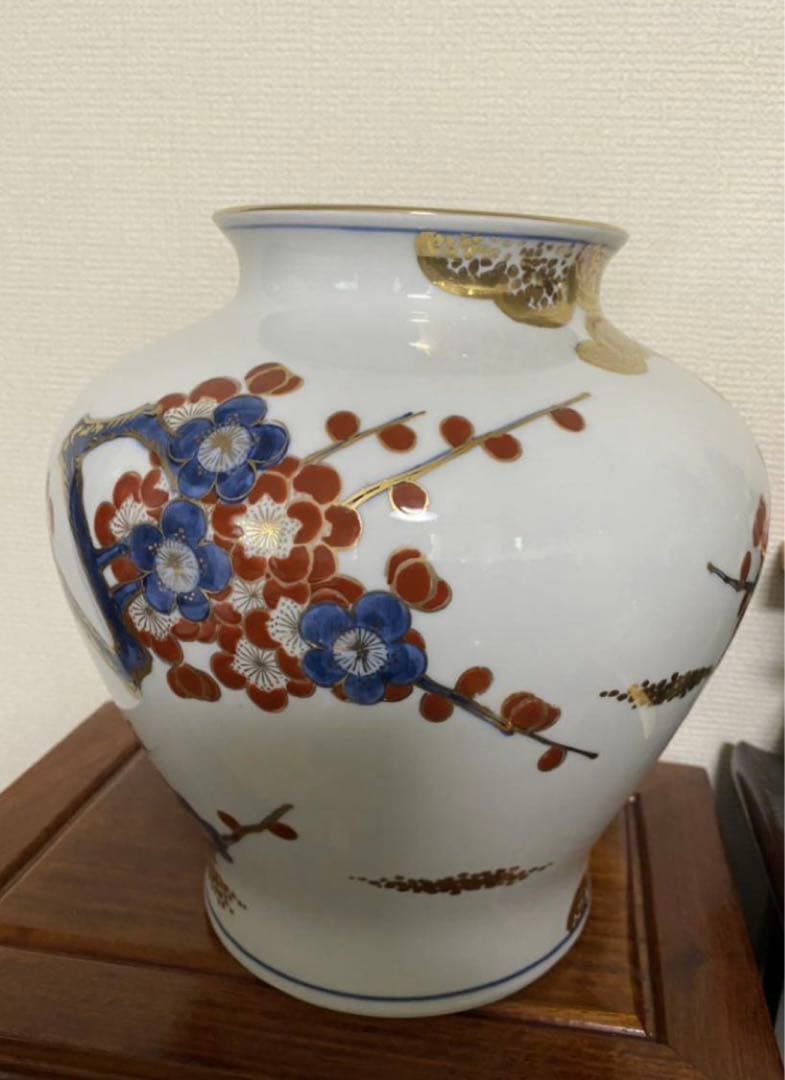 有田焼　花瓶　花器　壺　金彩 置物