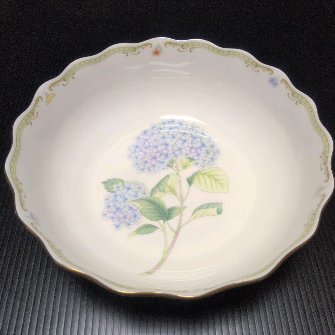 ナルミ シーボルト 絵付け皿 植物画 金彩