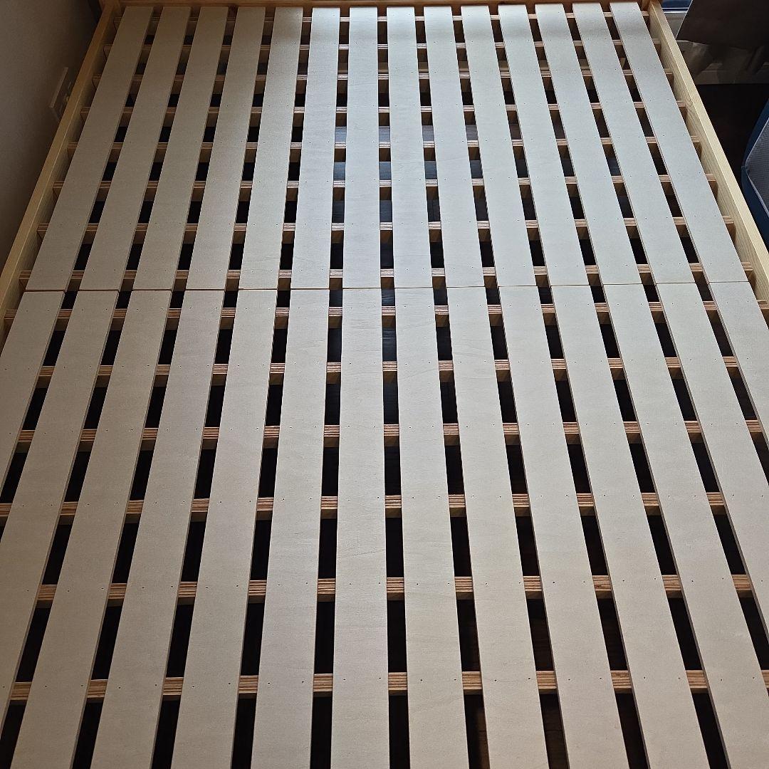 無印良品　木製ベッド ダブル　送料込み