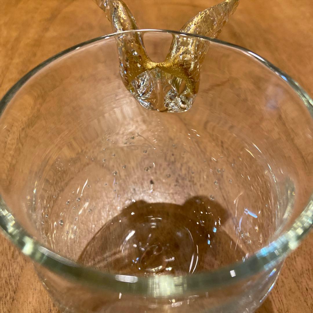 藤原典子クリオネ金彩グラス