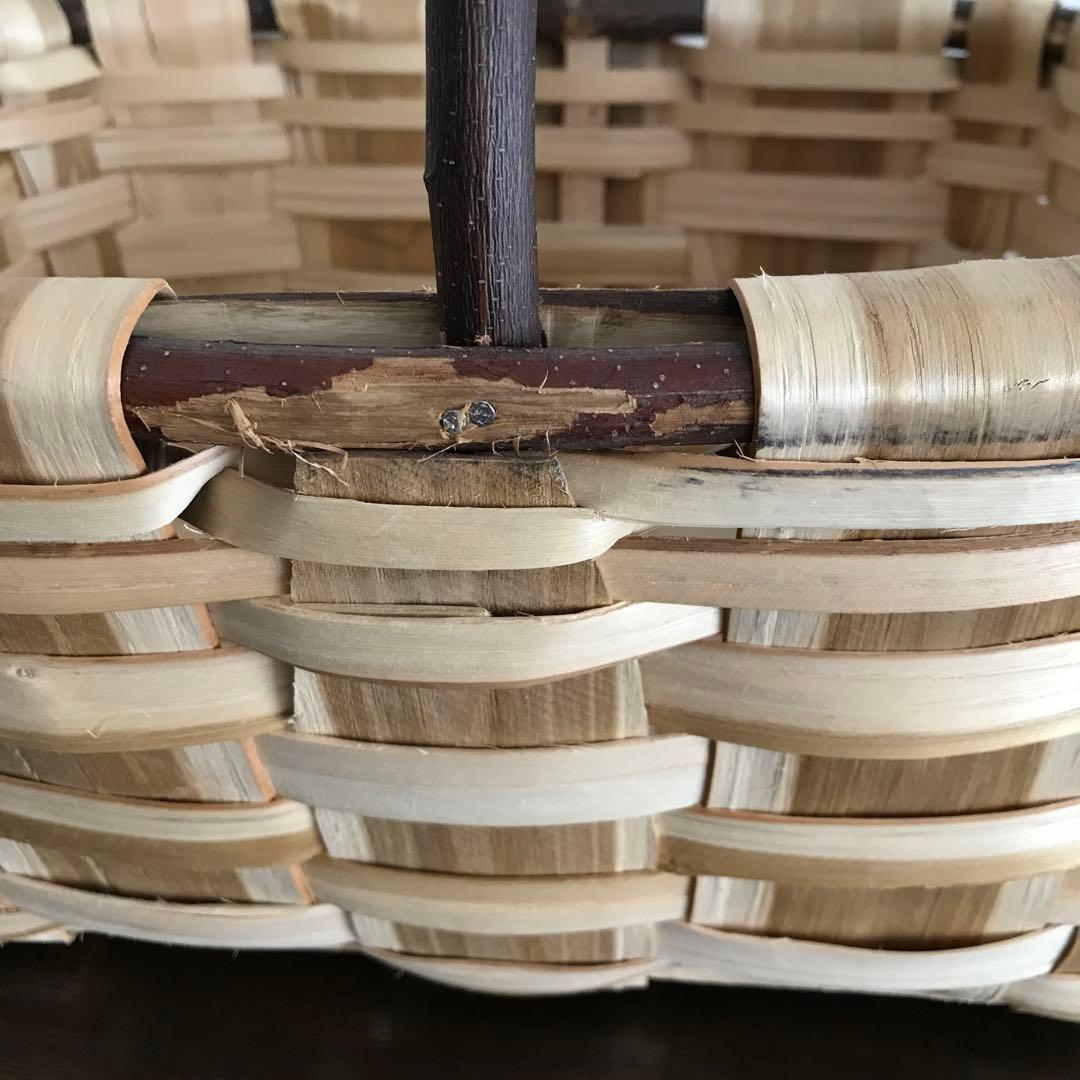 スペイン　バスケット　かご　栗　　　　　　(市川籠店　カゴアミドリ)