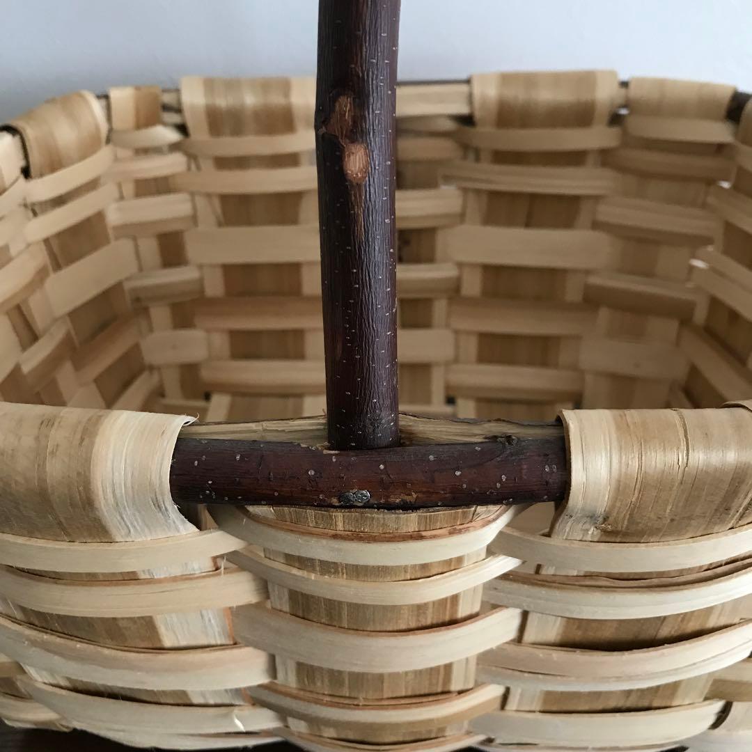 スペイン　バスケット　かご　栗　　　　　　(市川籠店　カゴアミドリ)